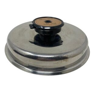 Vtg Thermo-Core Unisex Replacement Lid 7.5in Silver Stainless Temp-Tone Valve